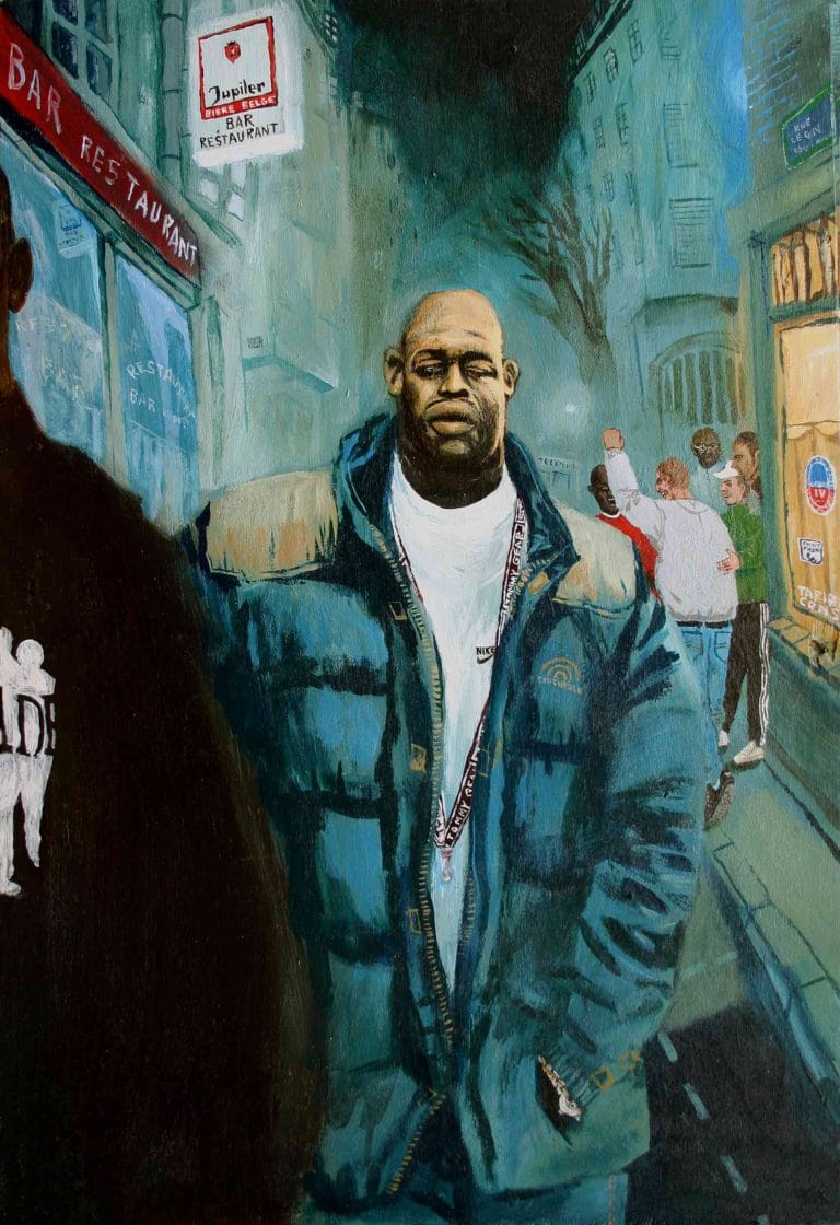 DEUX HEURES DU MATIN - 2000, acrylc on wood, 61 x 40 cm