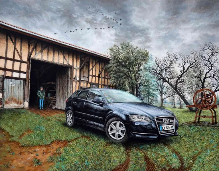 INJECTION, AUDI A3 SPORTBACK 1,4L TFSI (2012) - 2021, acrylic on wood, 72,5 x 92 cm