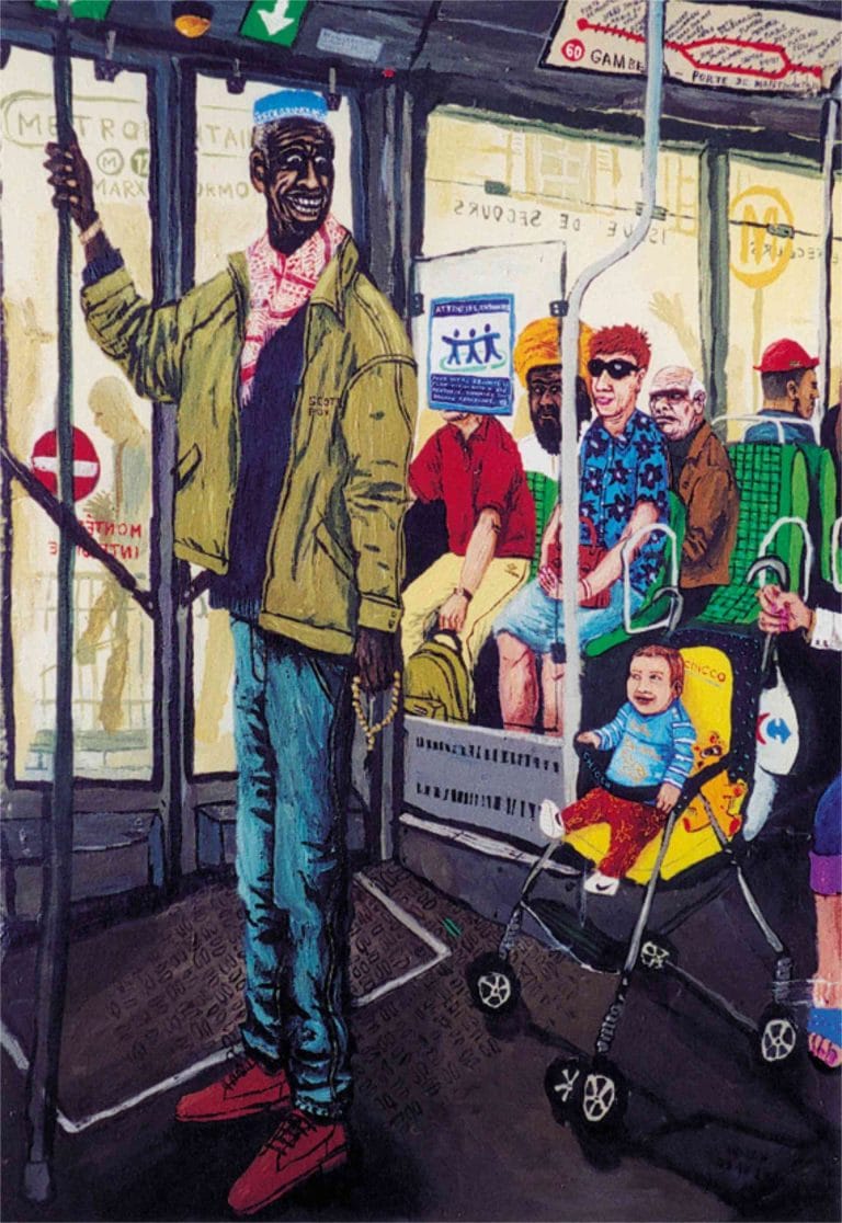 LA RISETTE - 2001, acrylic on wood, 69 x 48,5 cm