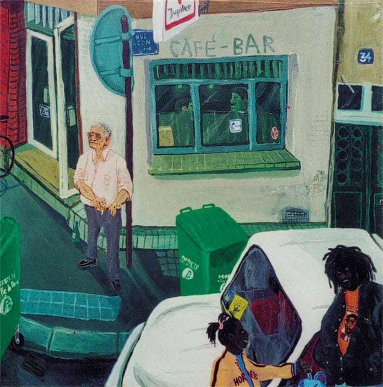 LE SICILIEN - 1998, acrylic on wood (about 50 x 50 cm)