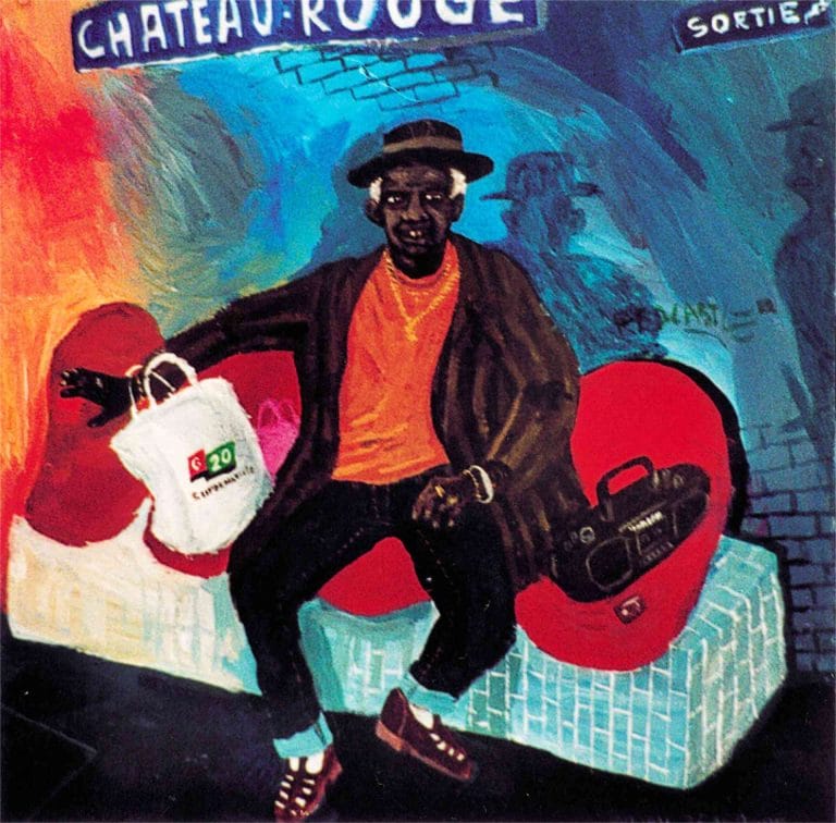 MÉTRO-AMBIANCEUR - 2000, acrylic on wood, 28,5 x 28 cm