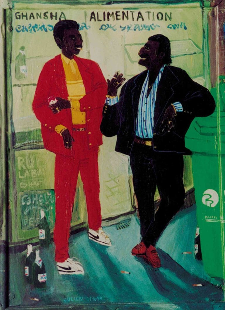 RUE LABAT - 1999, acrylic on wood, 41 x 31 cm