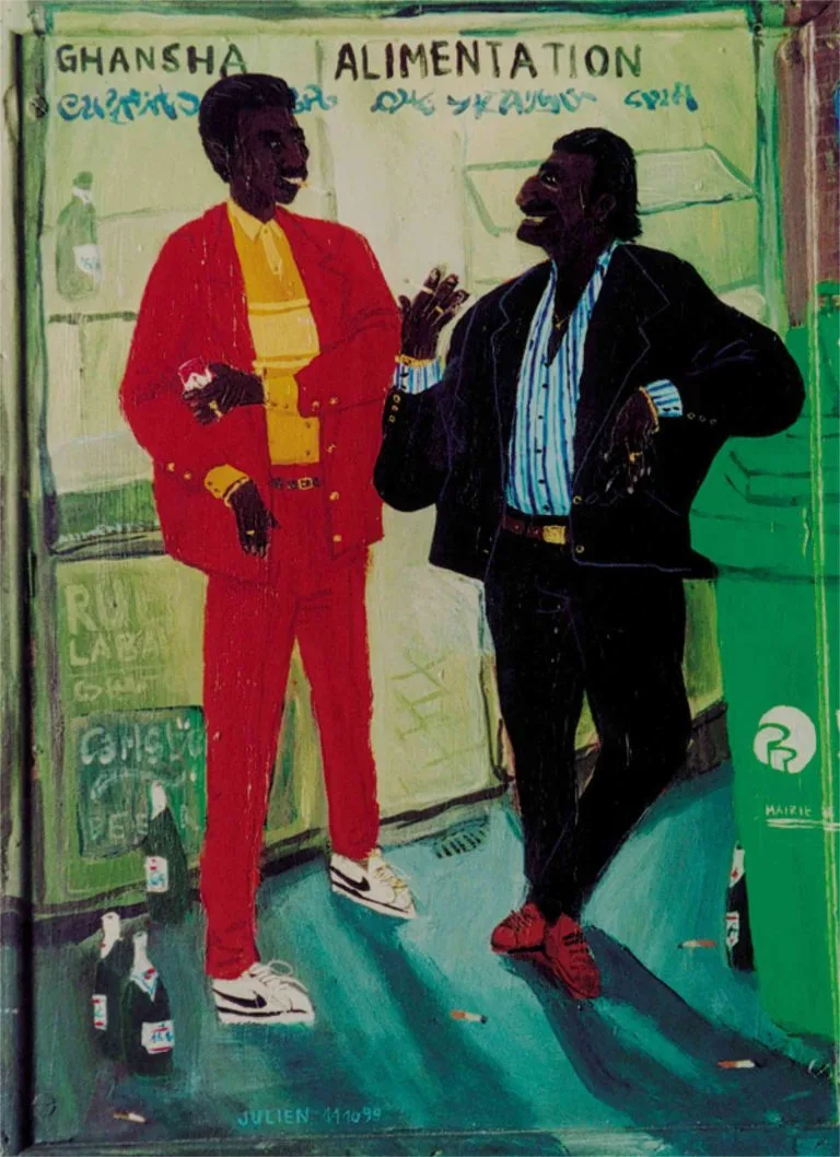 RUE LABAT - 1999, acrylic on wood, 41 x 31 cm